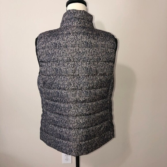 Rafaela Gray Print Puffy Vest SZ L - Picture 8 of 9